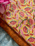 Handblock Cotton Kurta Bottom Set