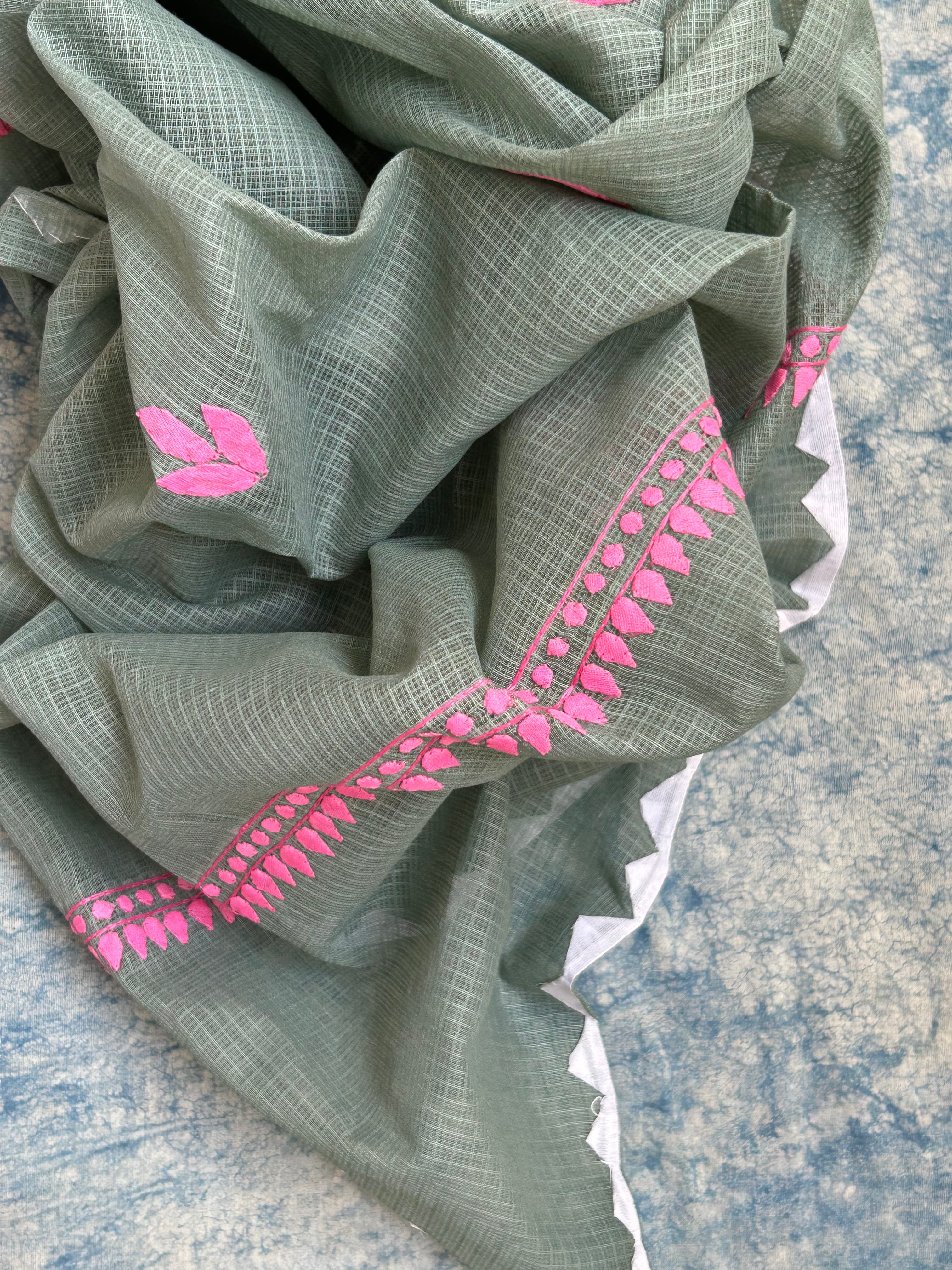 Handblock Handdone Applique Cotton Kota Suit