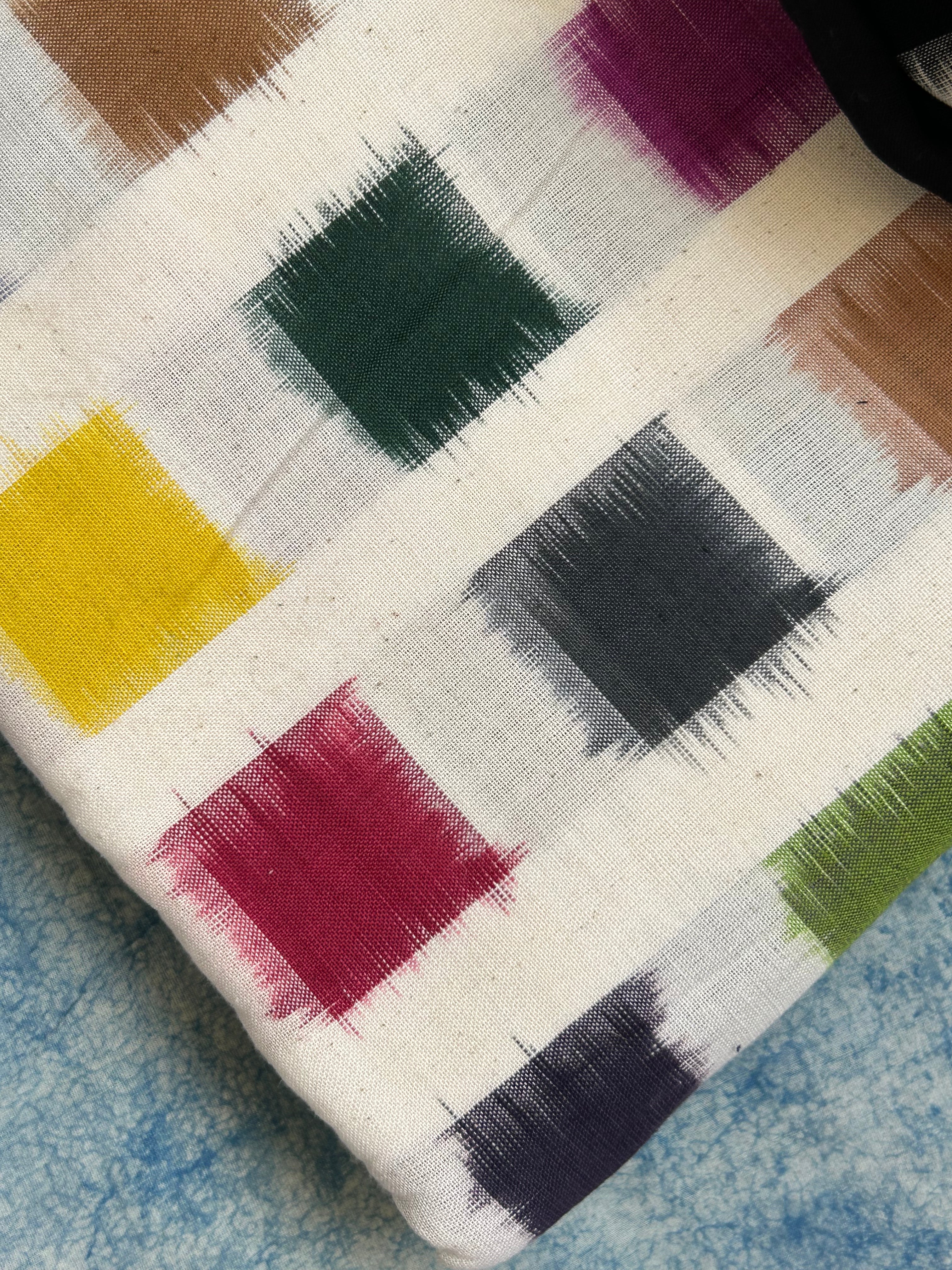 Handwoven Double Ikat Kurta Dupatta Set