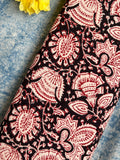 Bagru Handblock Cotton -Black & Madder Red