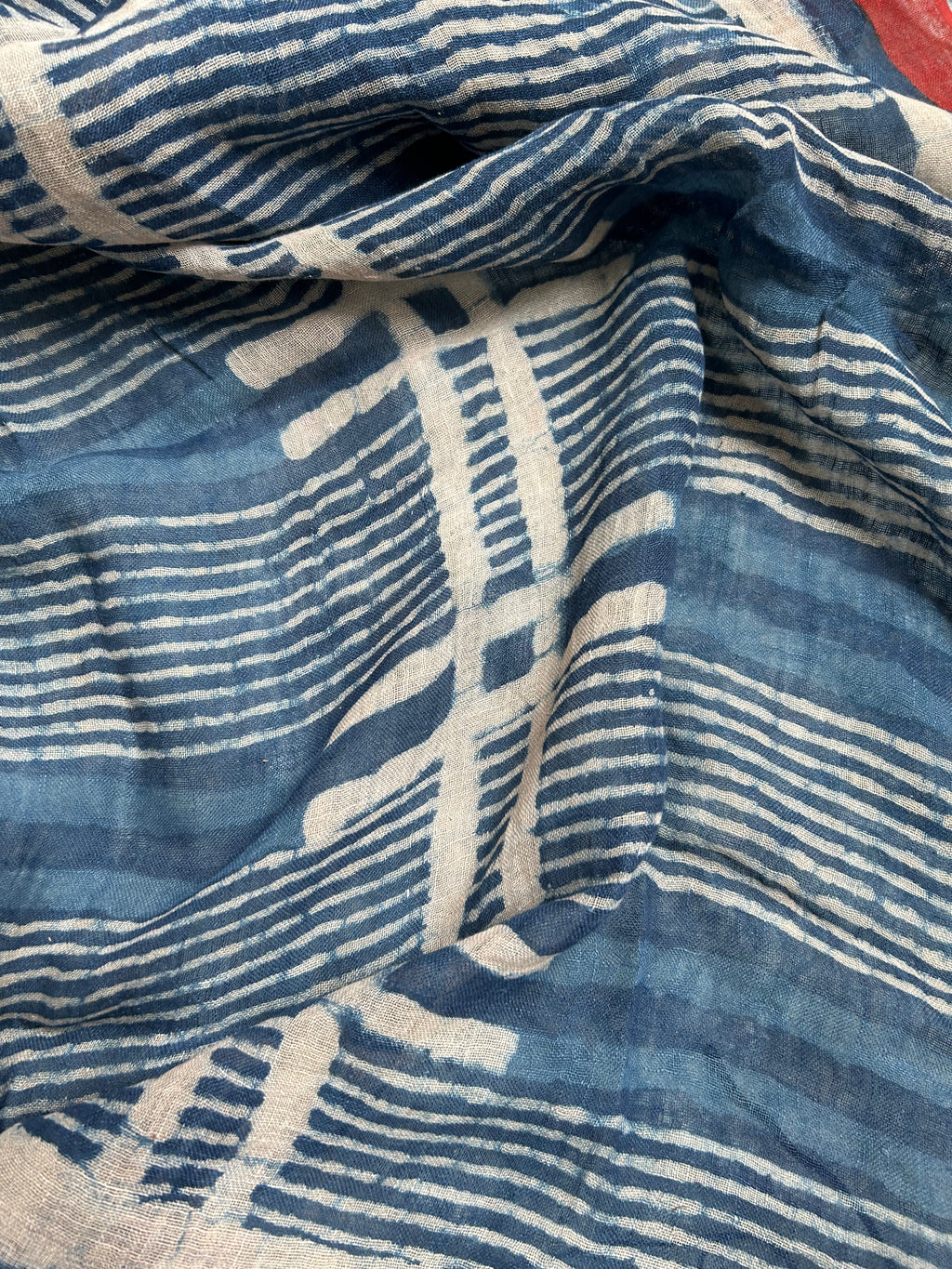 Handcrafted Linen Kurta Dupatta Set