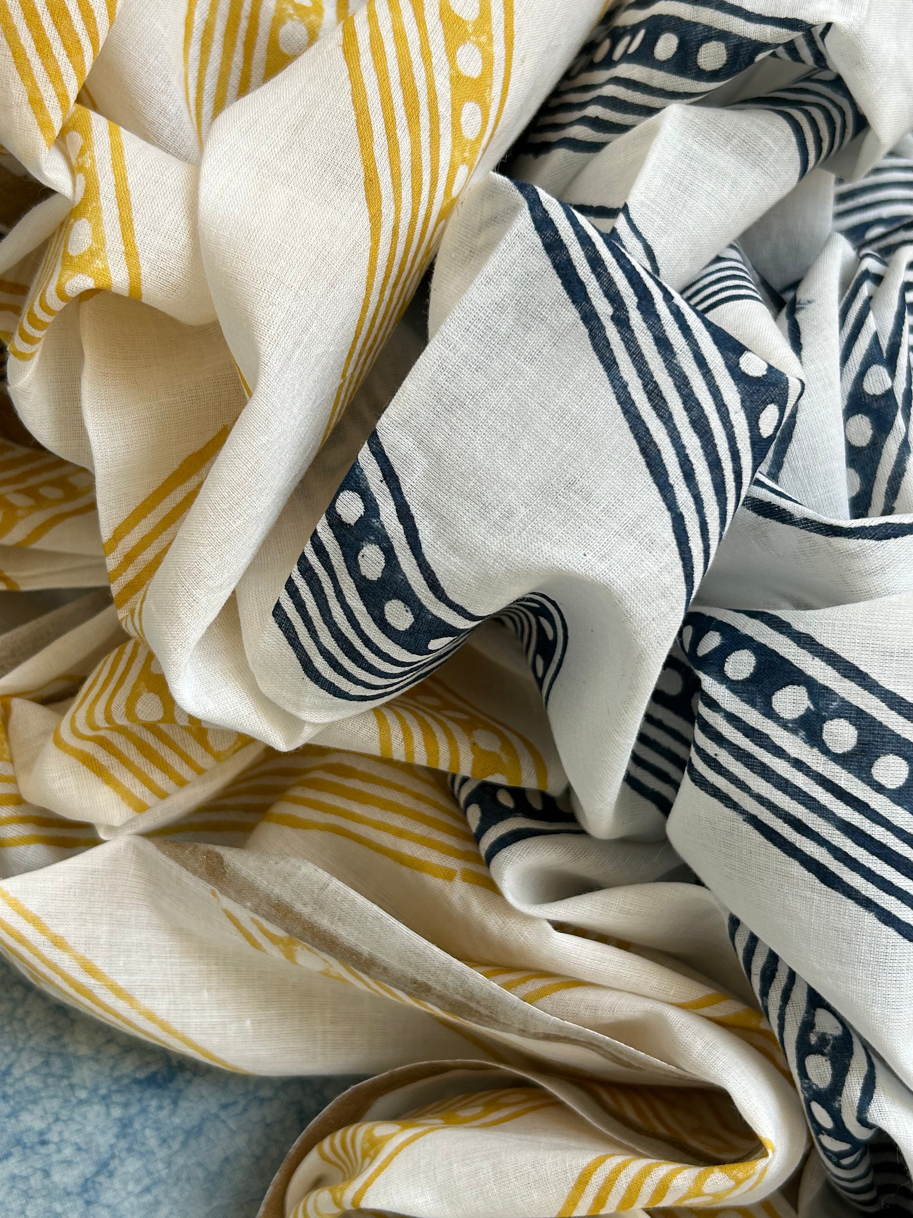 Handblock Printed Cotton Mul Cotton Dupatta Suit