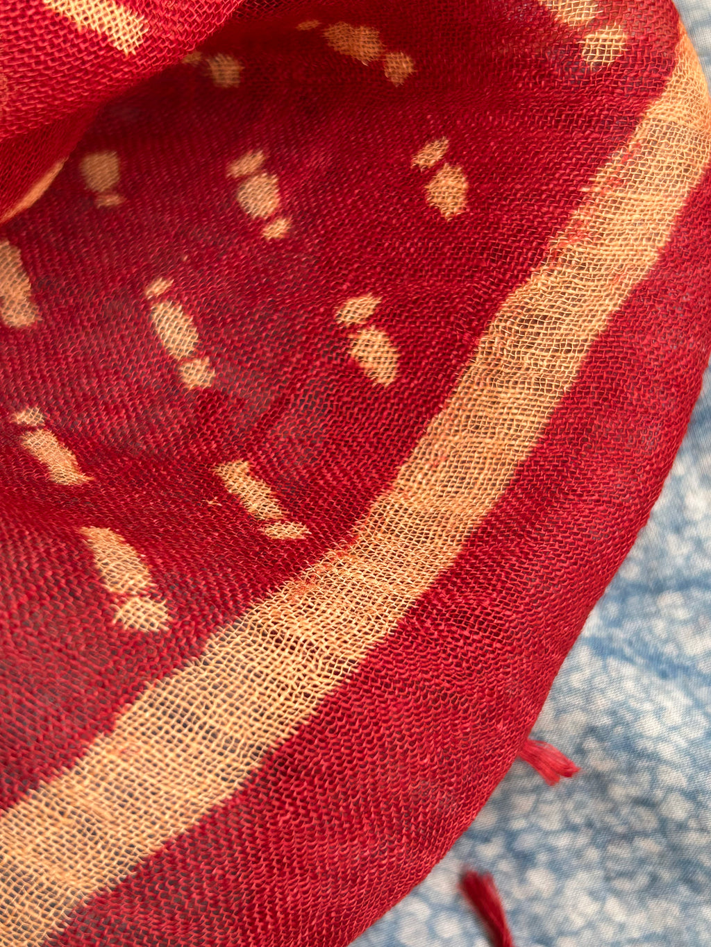 Handcrafted Linen Kurta Dupatta Set