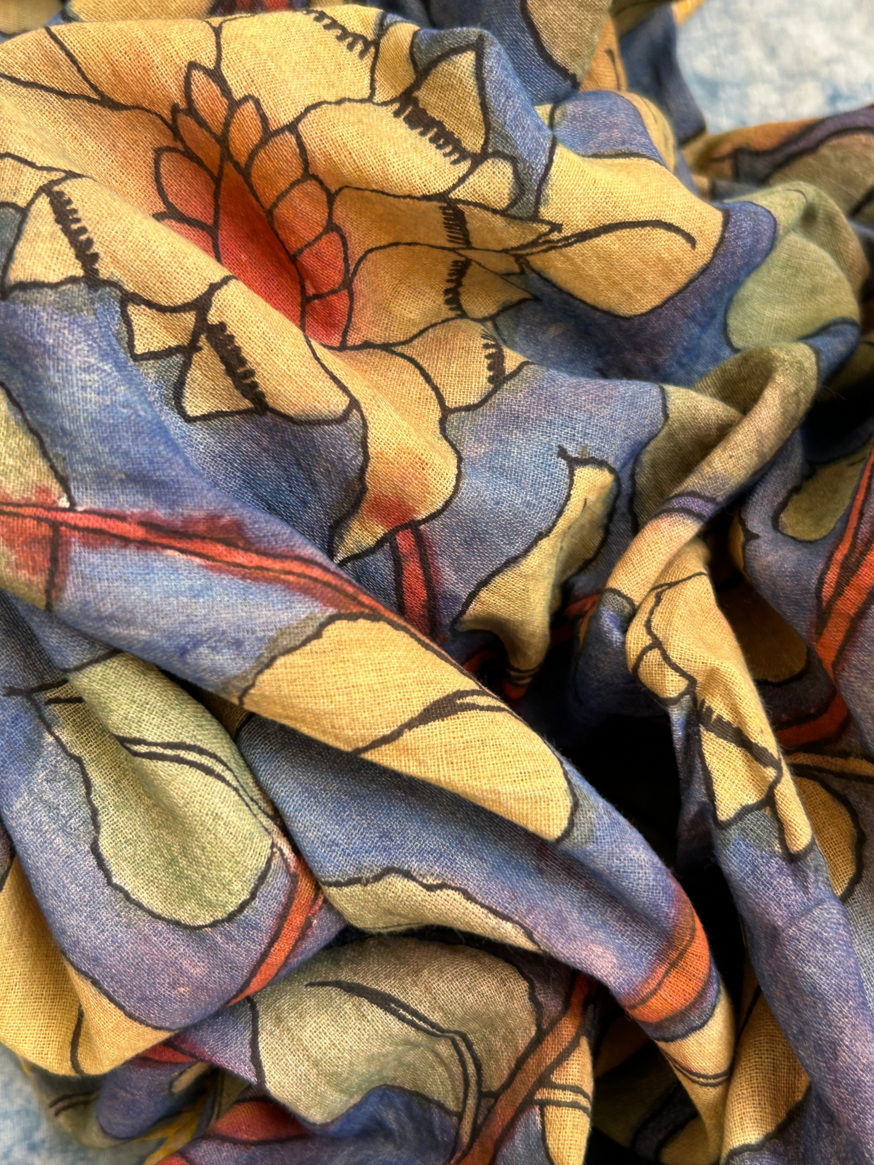 Handwoven Handcrafted Kalamkari Kurta Dupatta Set
