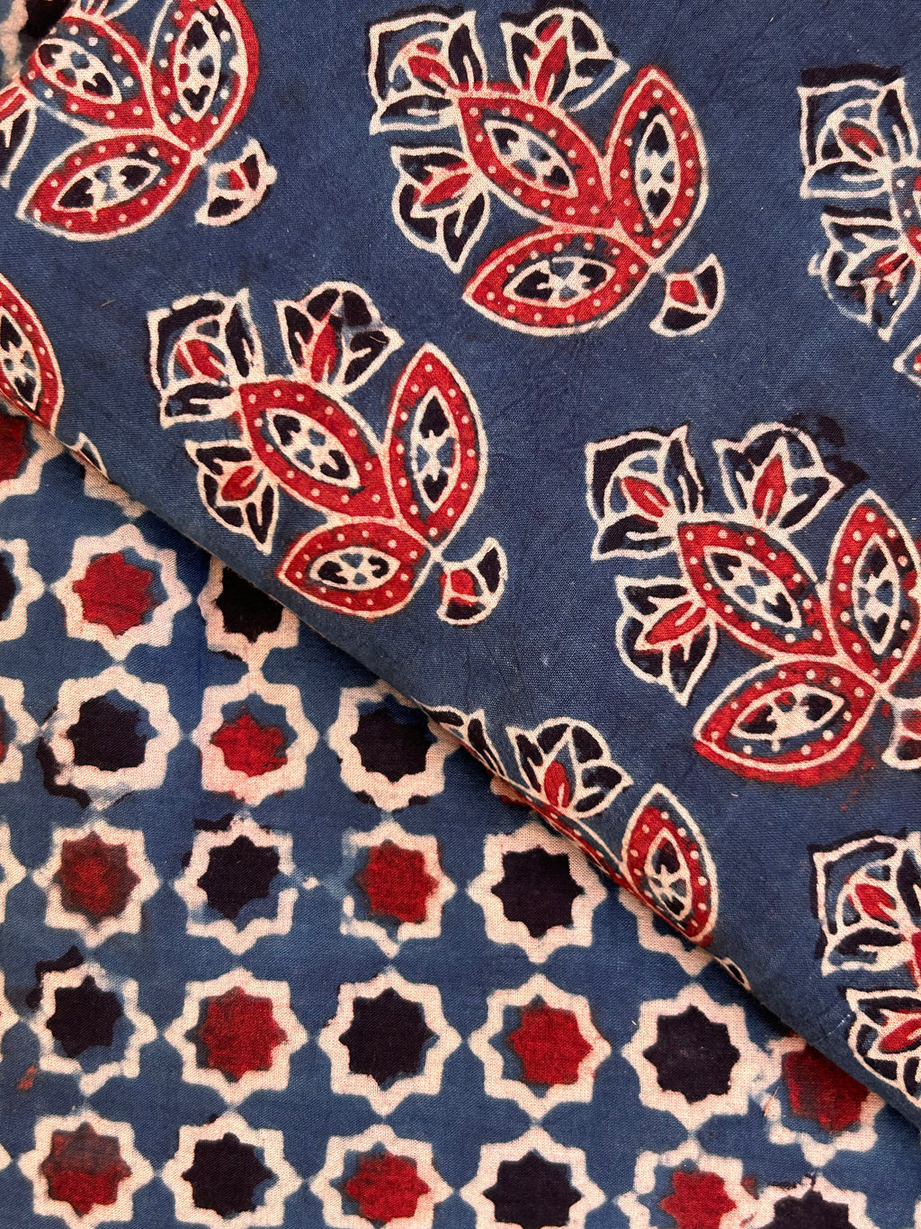 Natural Dyes Handcrafted Ajrakh Kota Suit