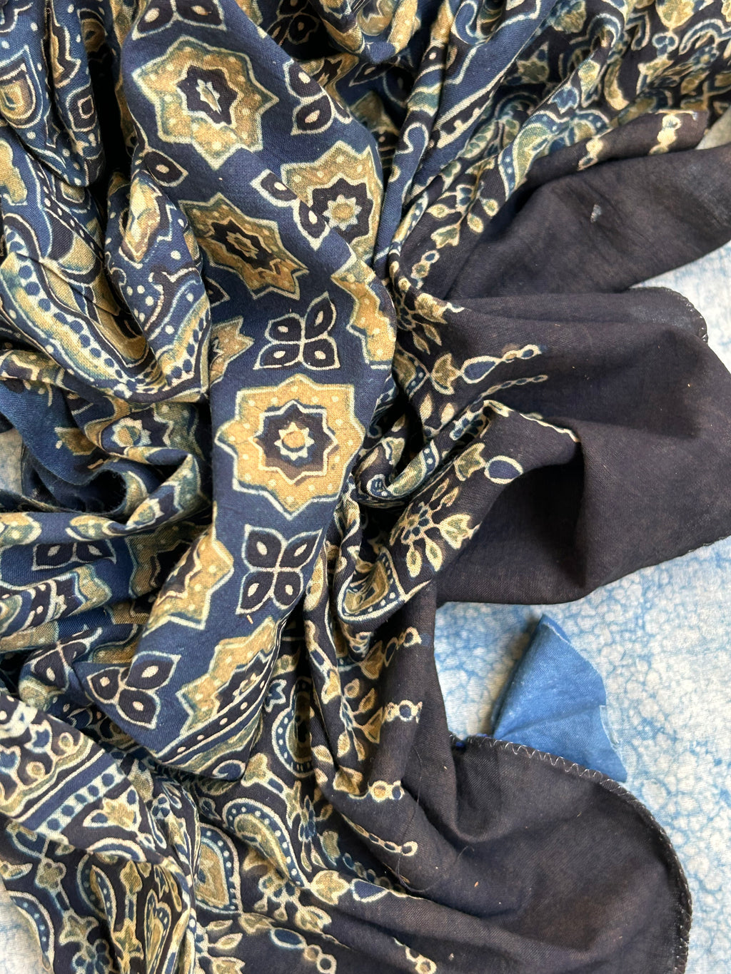 Natural Dyes Handblock Ajrakh Cotton Suit