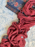 Natural Dyes Handcrafted Ajrakh Kota Suit