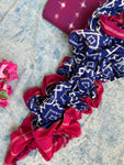 Handwoven Double Ikat Kurta Telia Dupatta Set