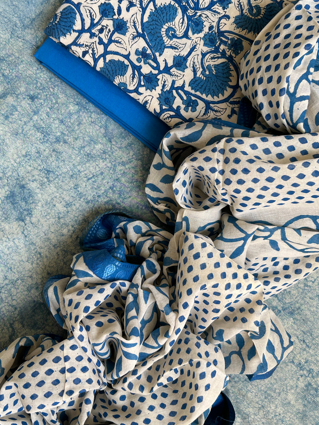 Handblock Cotton Suit