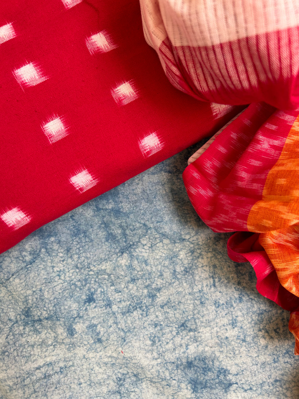 Handwoven Double Ikat Kurta Dupatta Set