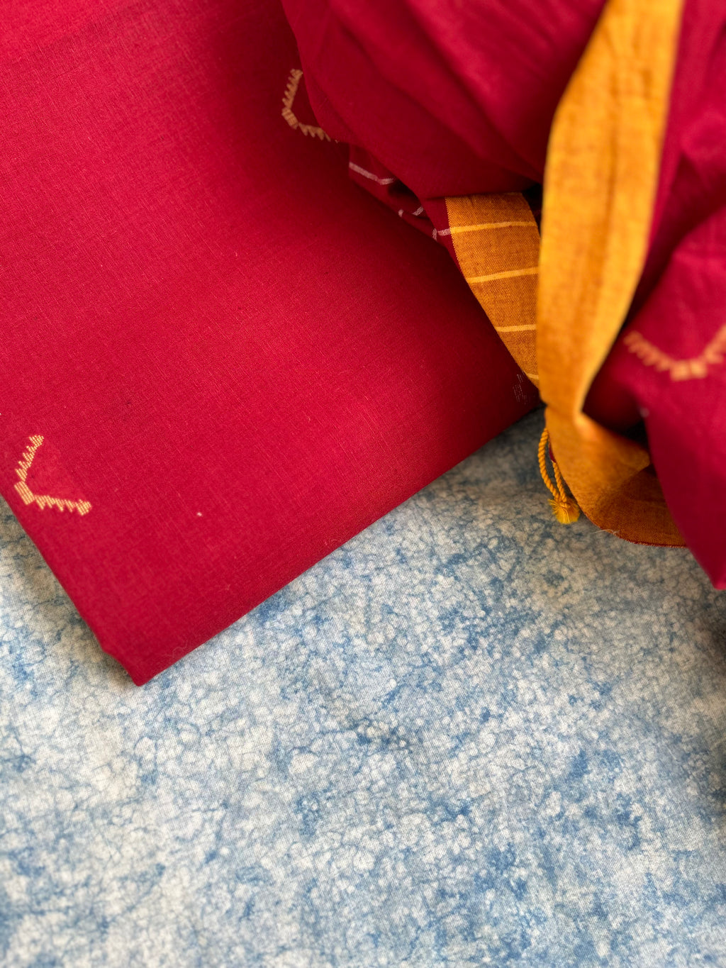 Mehak - Handwoven Bengal Jamdani Kurta Dupatta set