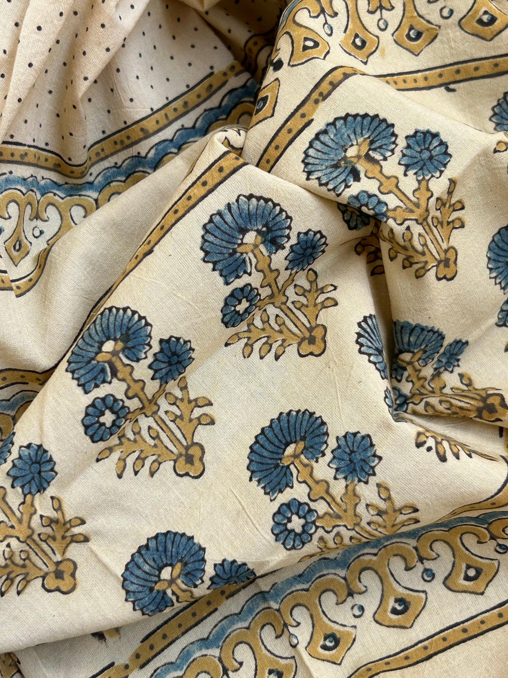 Natural Dyes Handblock Ajrakh Cotton Suit