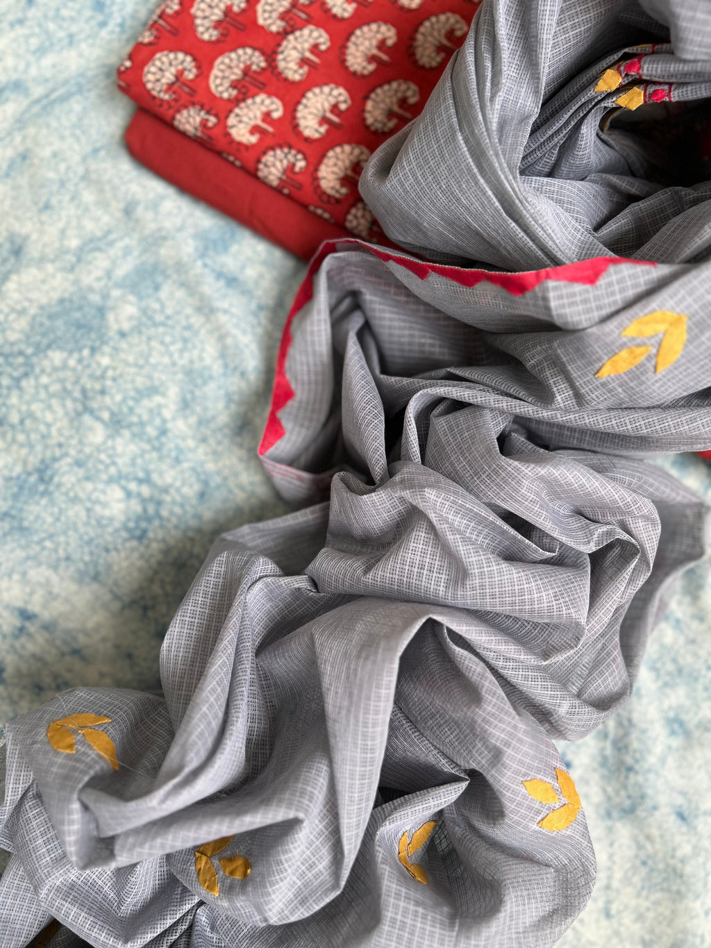 Handblock Handdone Applique Cotton Kota Suit