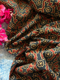 Handcrafted Cotton Fabric 2.5m - Green
