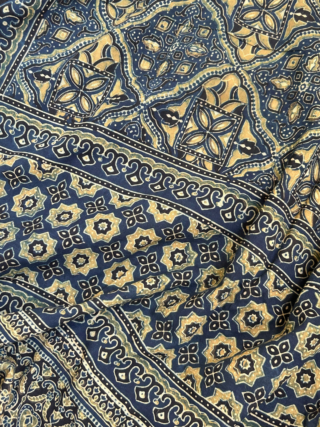Natural Dyes Handblock Ajrakh Cotton Suit