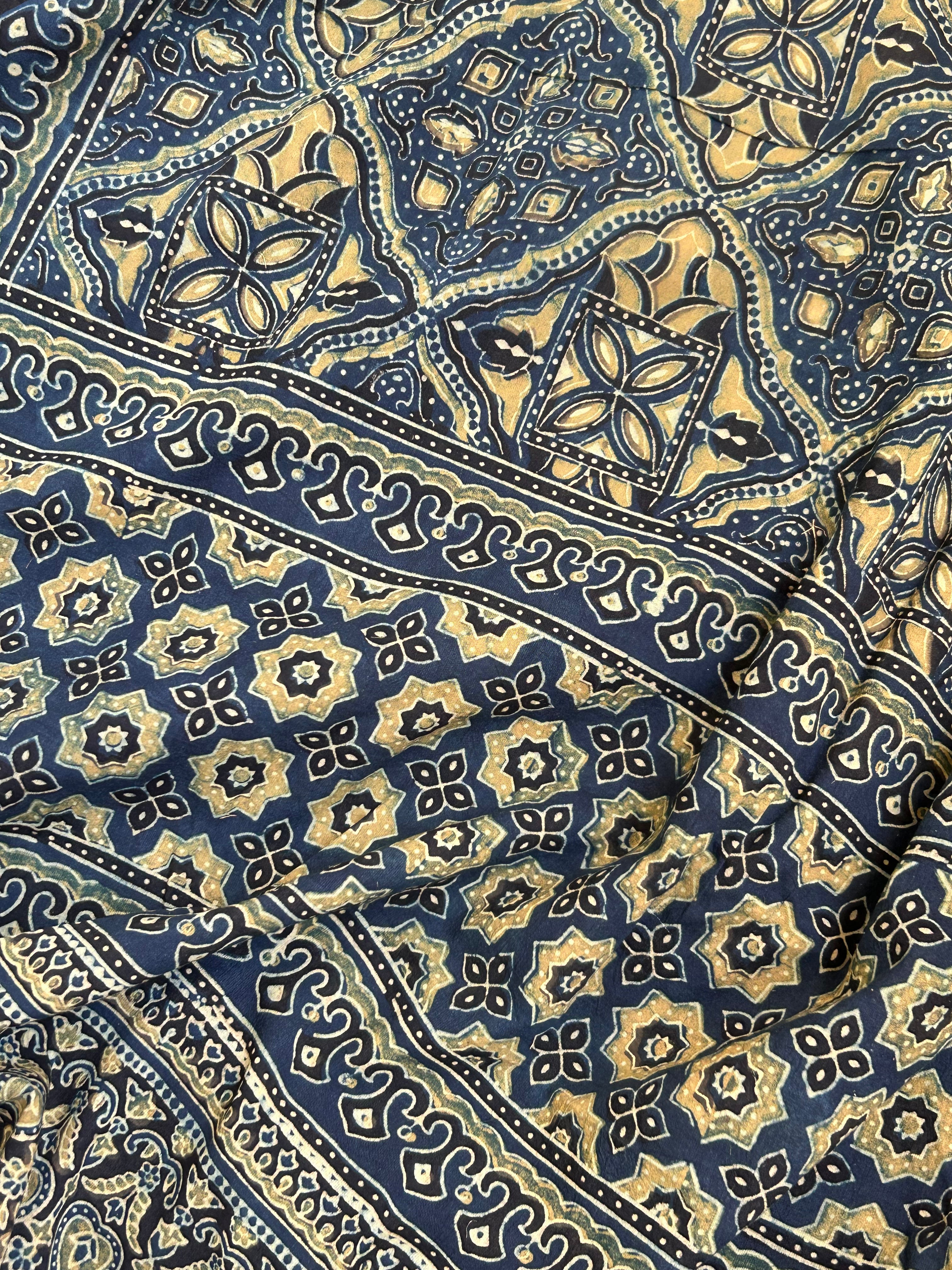 Natural Dyes Handblock Ajrakh Cotton Suit