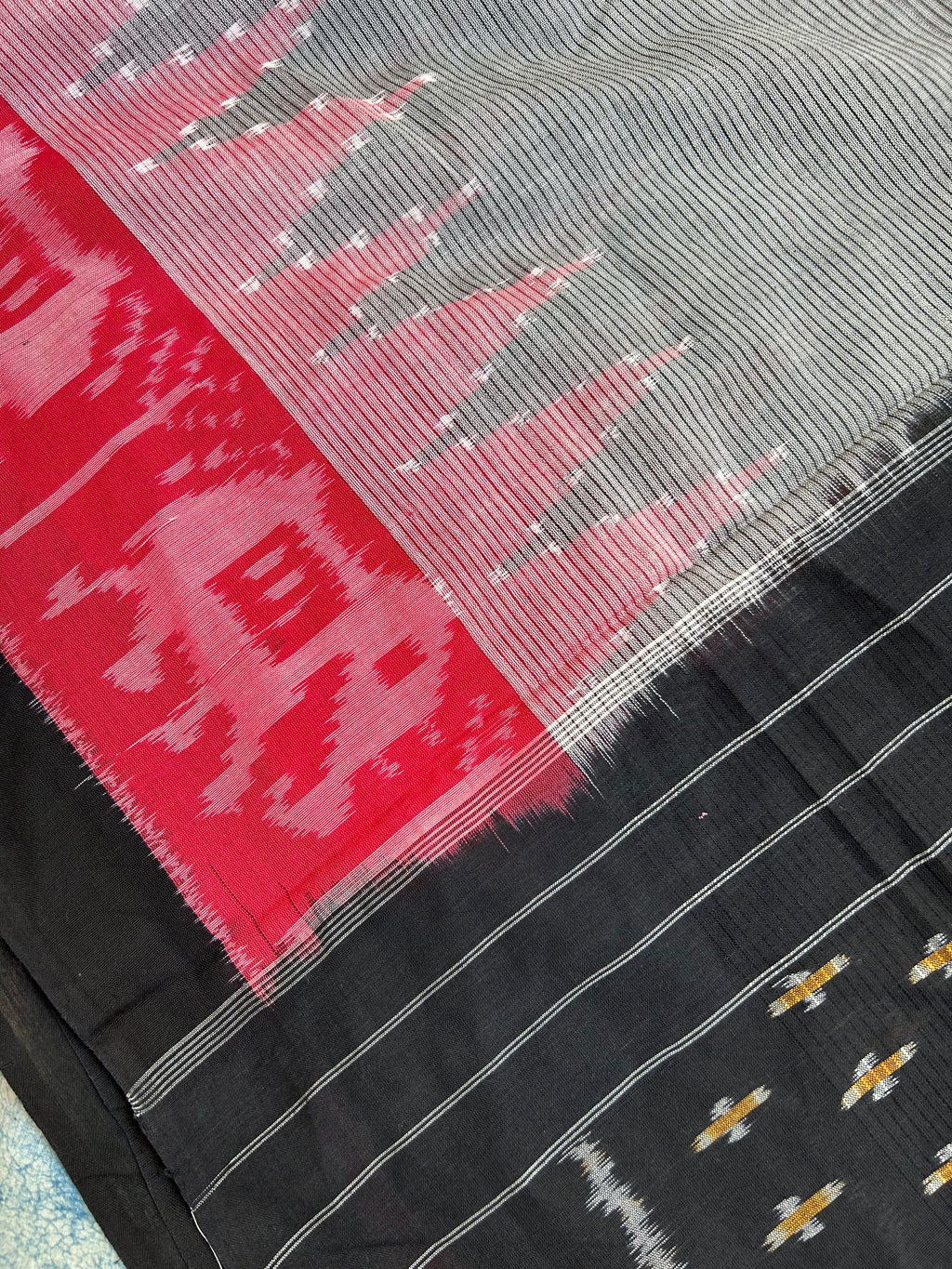 Ikat Weaving Kurta Dupatta Set
