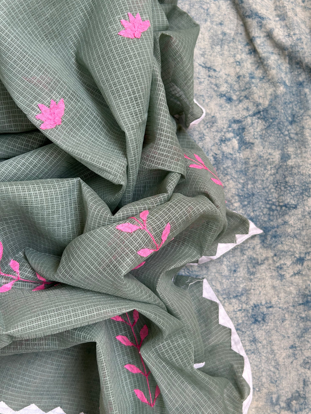 Handblock Handdone Applique Cotton Kota Suit