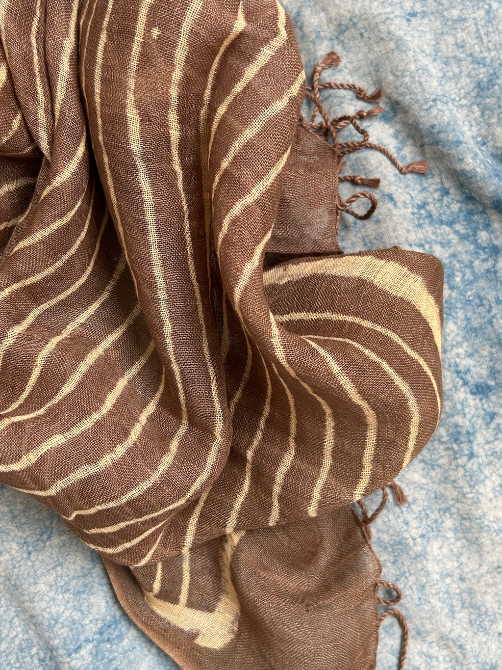 Handcrafted Linen Kurta Dupatta Set