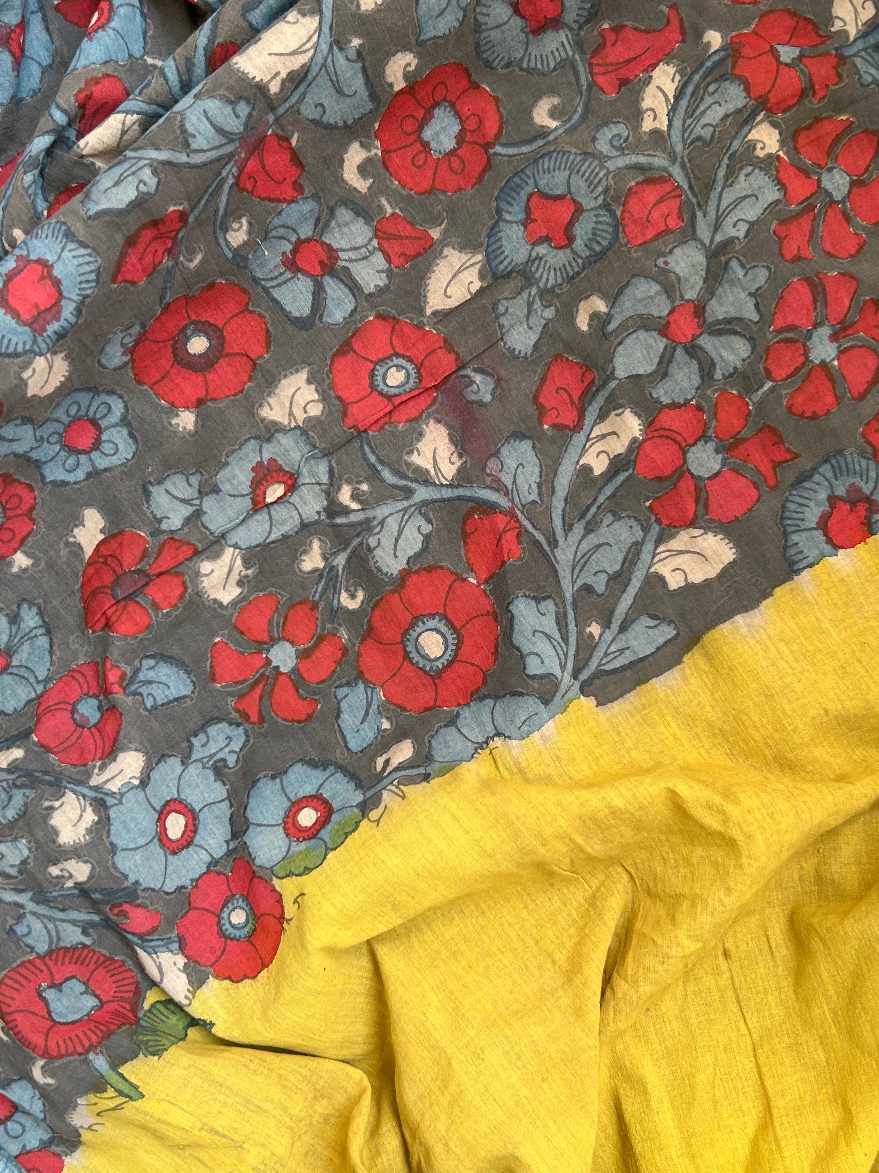Handwoven Handcrafted Kalamkari Kurta Dupatta Set