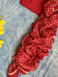 Handcrafted Linen Dupatta Only