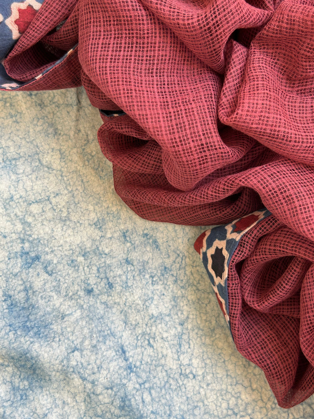 Natural Dyes Handcrafted Ajrakh Kota Suit