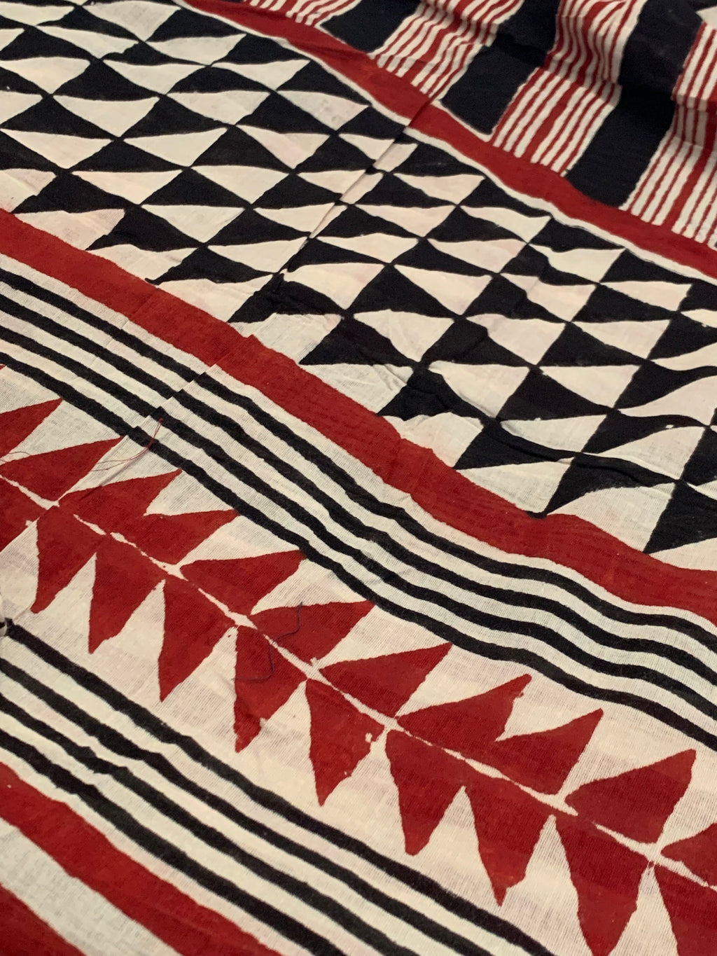 Handblock Printed Mul Cotton Saree