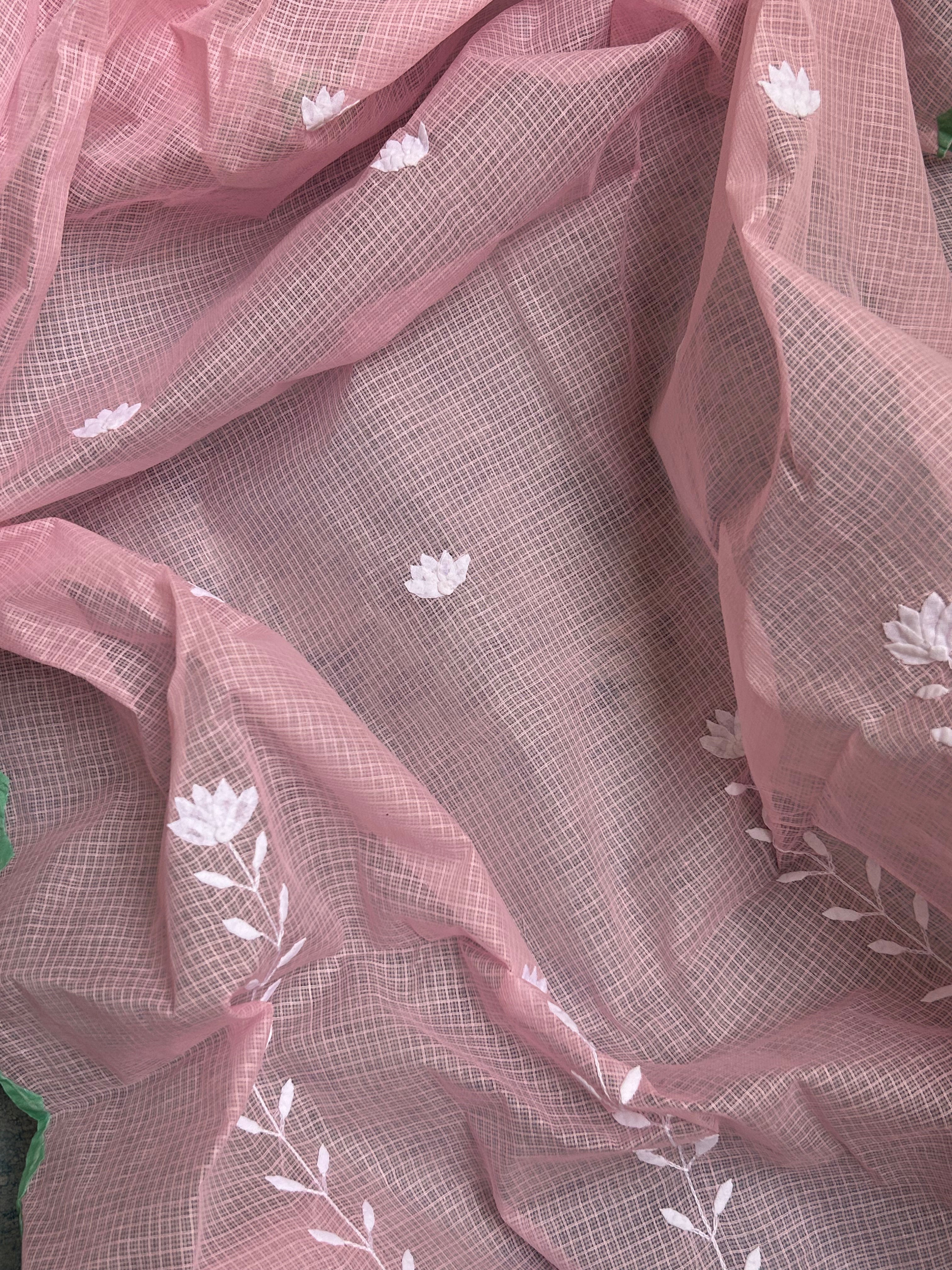Handblock Handdone Applique Cotton Kota Suit