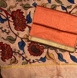 Handwoven Handcrafted Kalamkari Kurta Dupatta Set