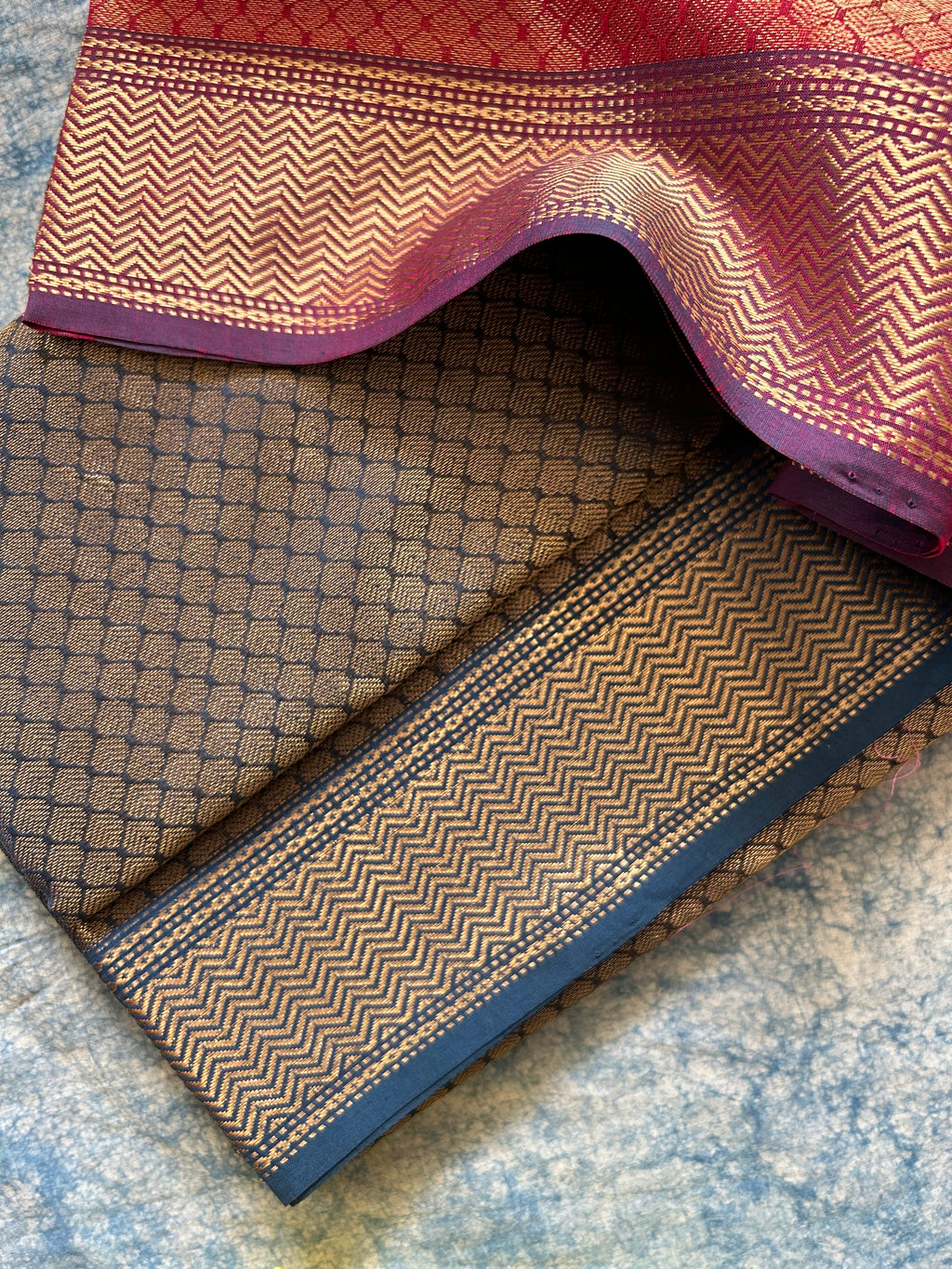 Handwoven Tissue Maheshwari Kurta Dupatta Set