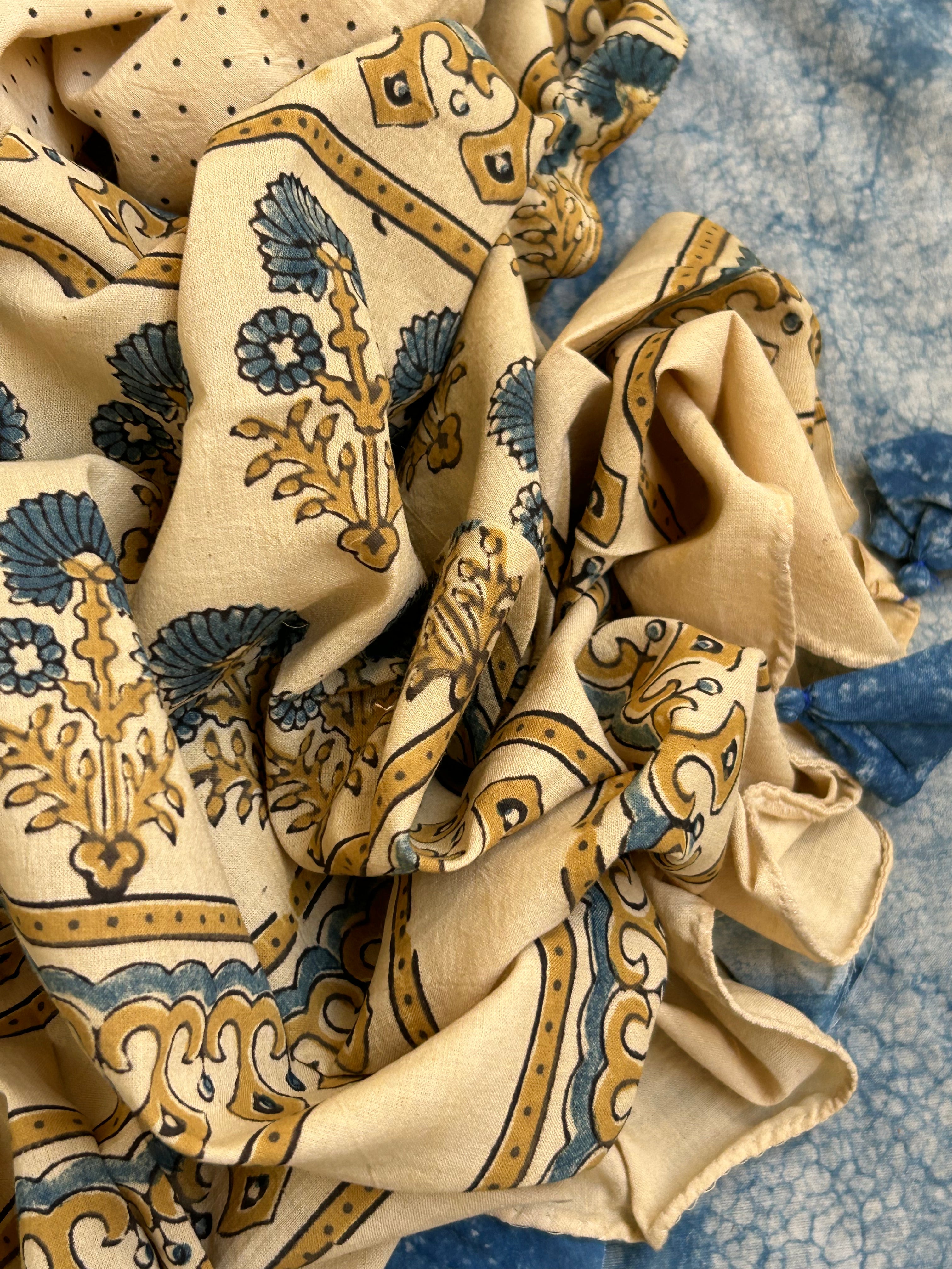 Natural Dyes Handblock Ajrakh Cotton Suit