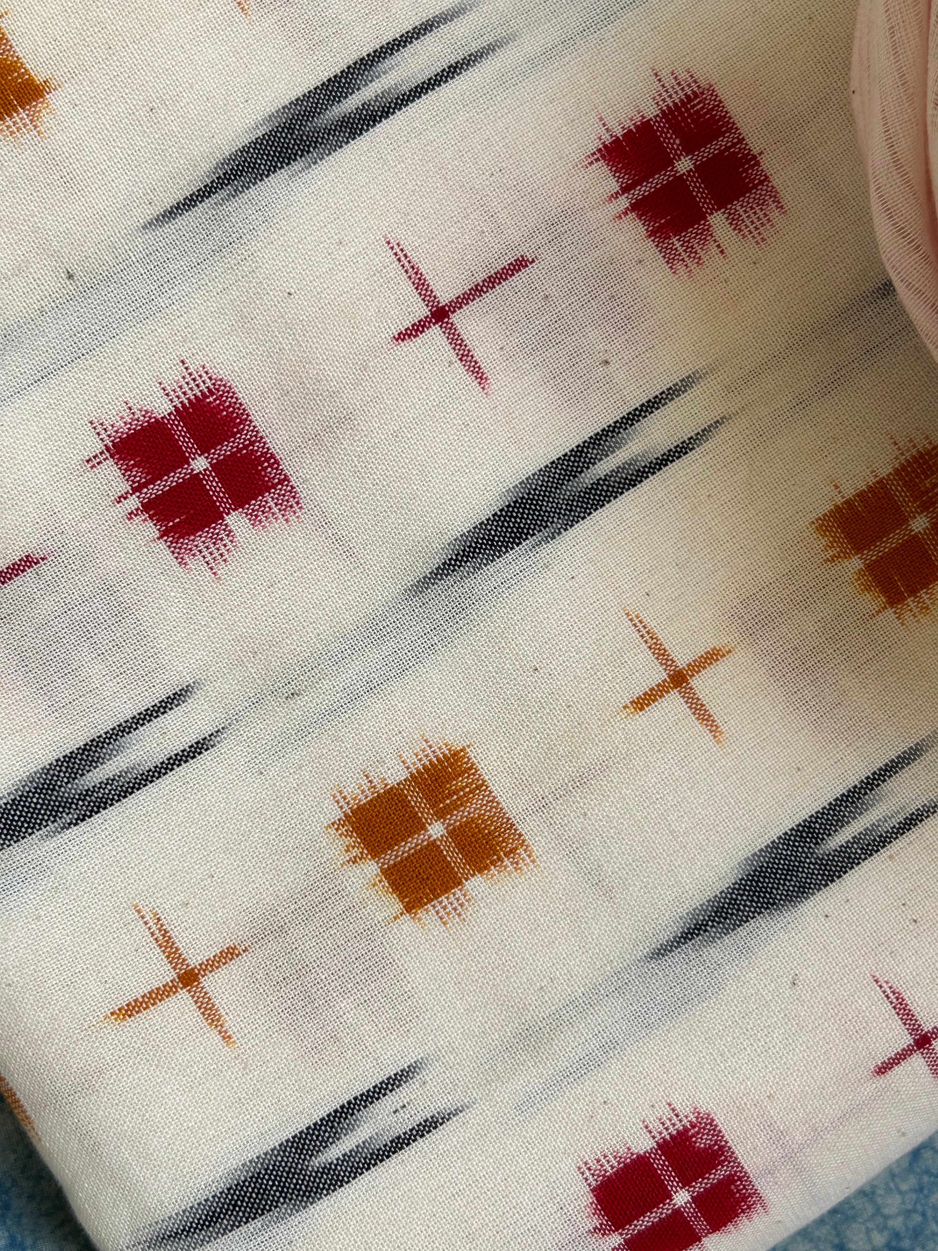 Handwoven Double Ikat Kurta Dupatta Set