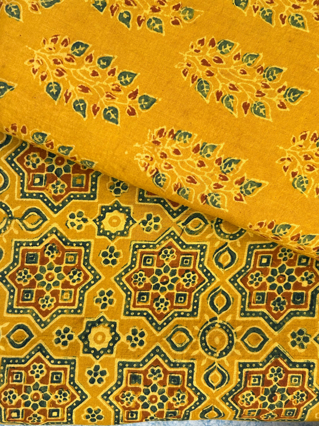 Natural Dyes Handblock Ajrakh Cotton Suit