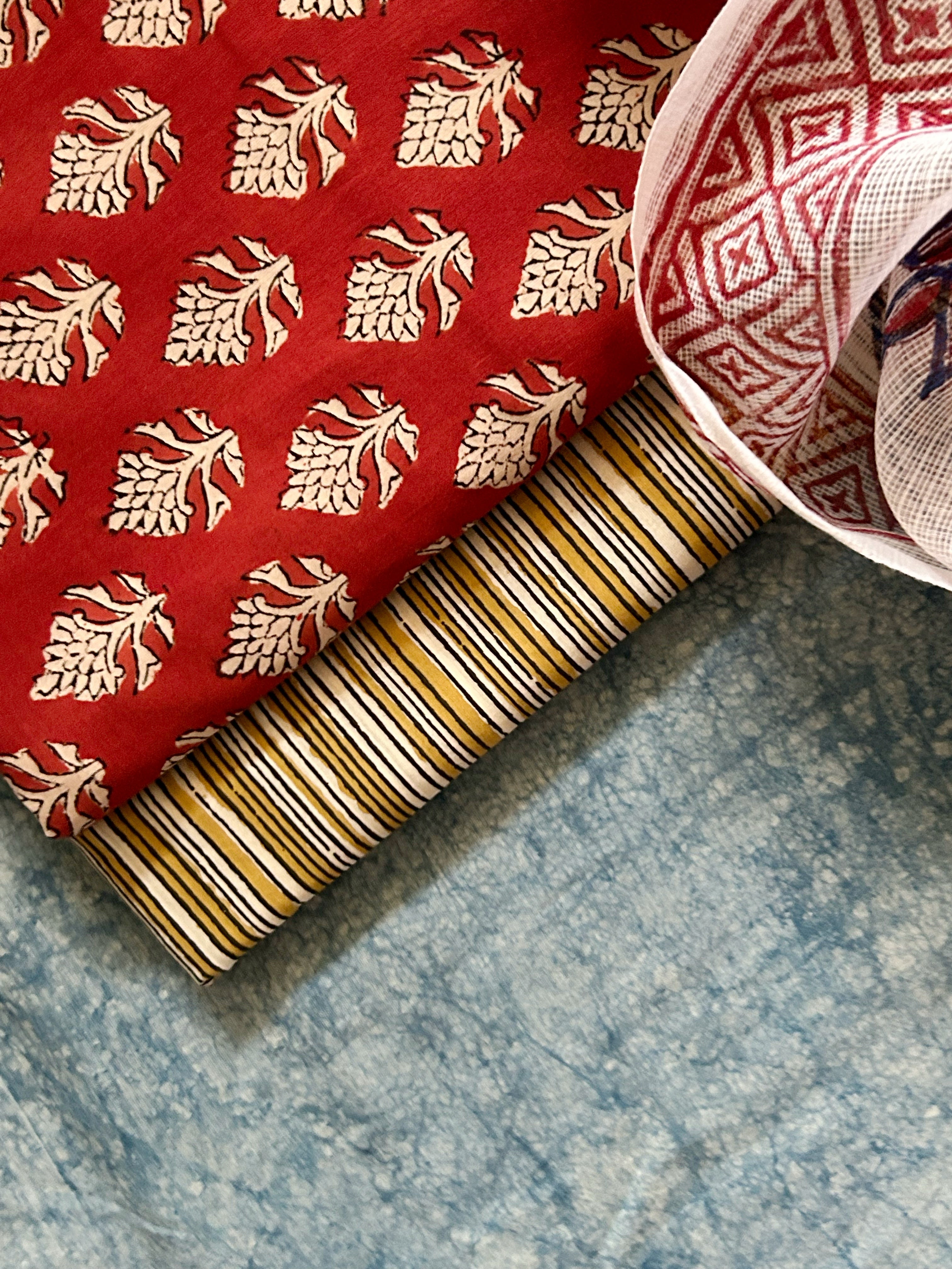 Handcrafted Cotton Kota Dupatta Suit