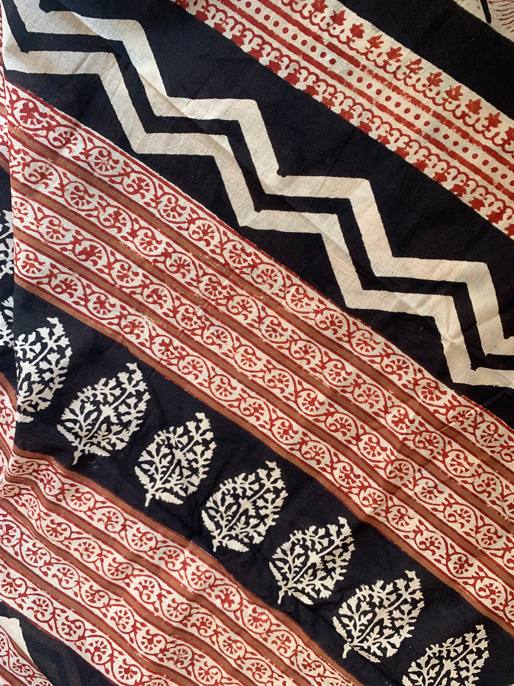 Handblock Printed Mul Cotton Saree