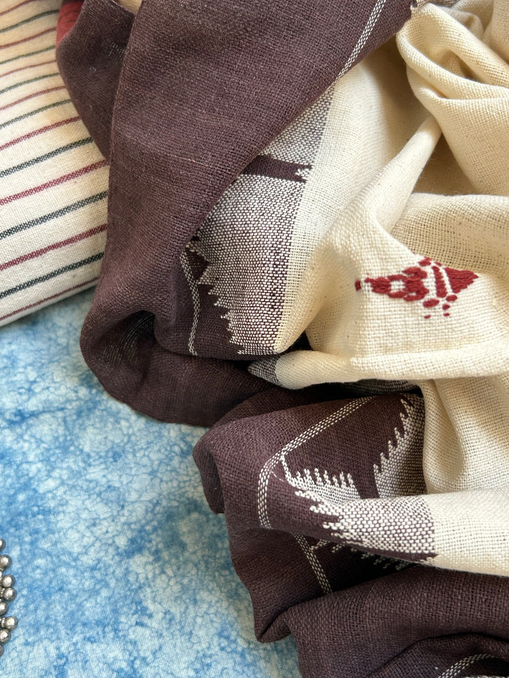 Handspun Handwoven Kotpad Kurta Dupatta Set