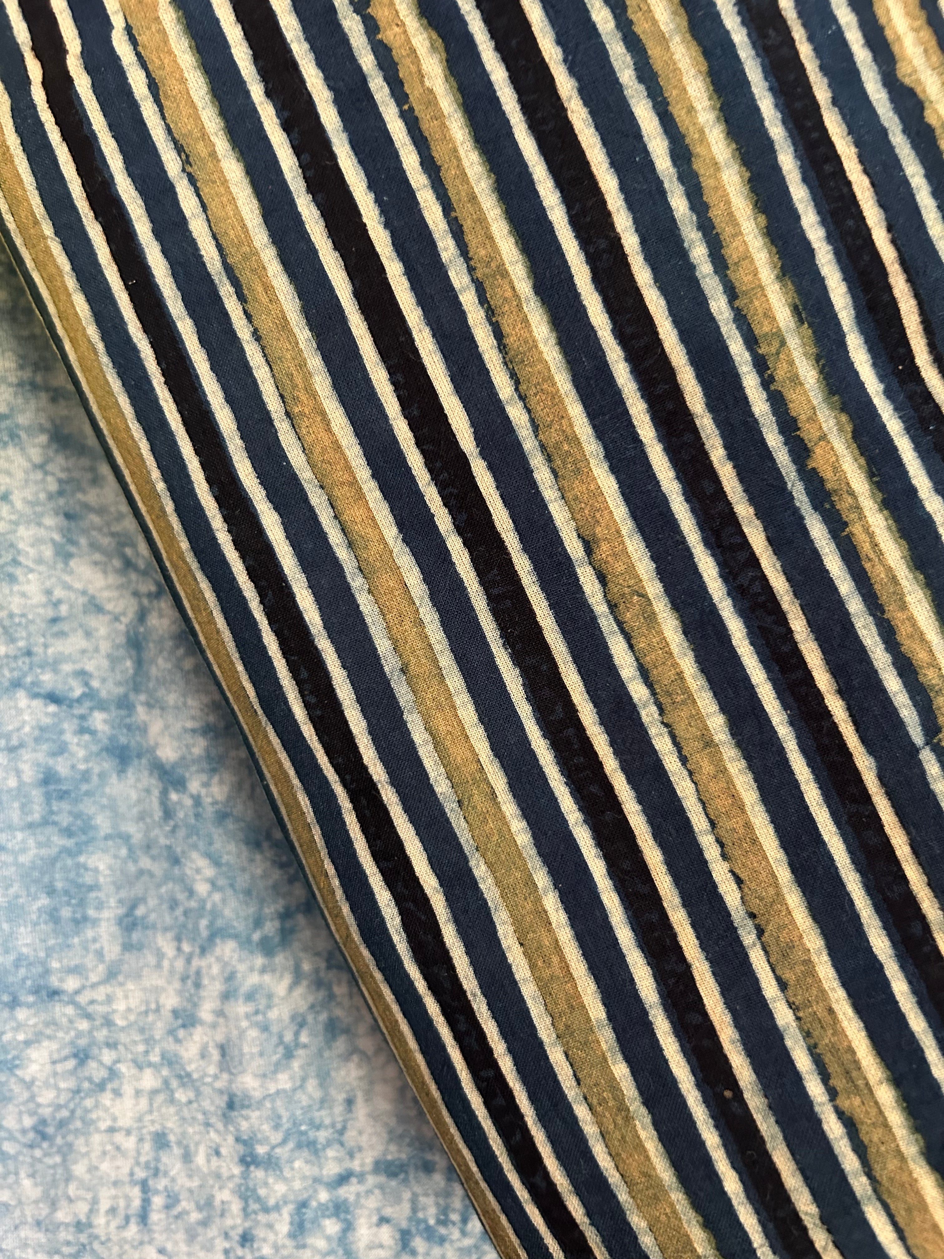 Handcrafted Cotton Fabric 2.5m - Indigo