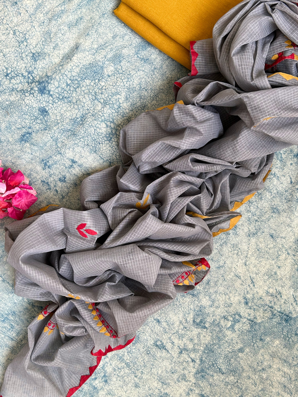 Handblock Handdone Applique Cotton Kota Suit
