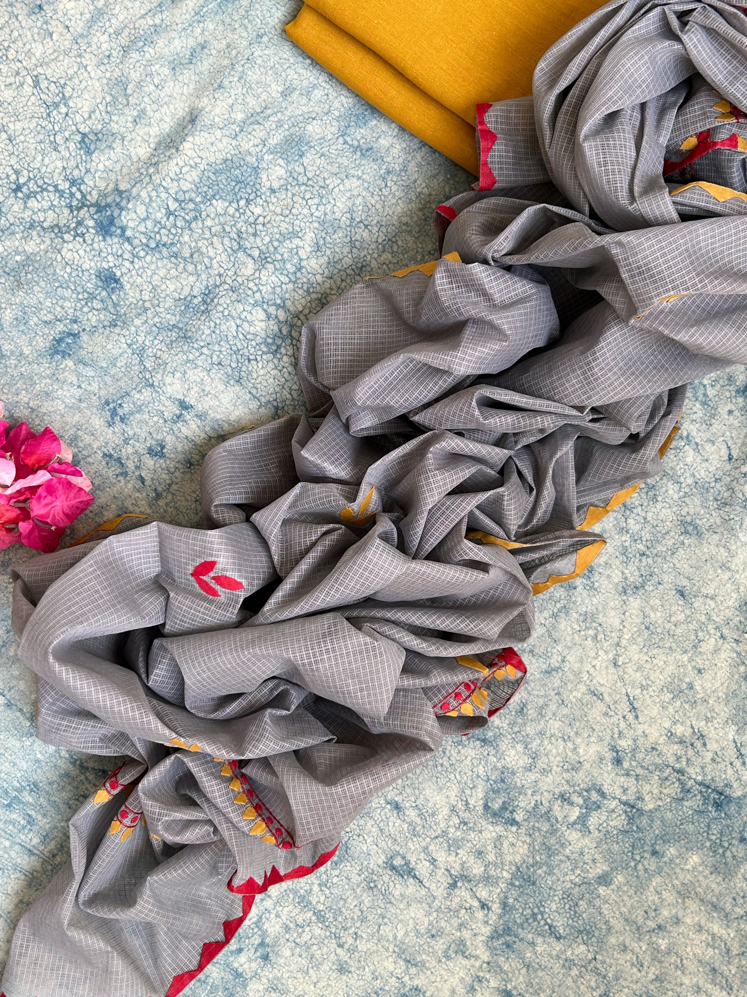 Handblock Handdone Applique Cotton Kota Suit