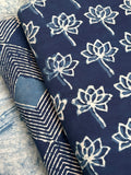 Neel - Daboo Handblock Cotton Kurta Bottom Set