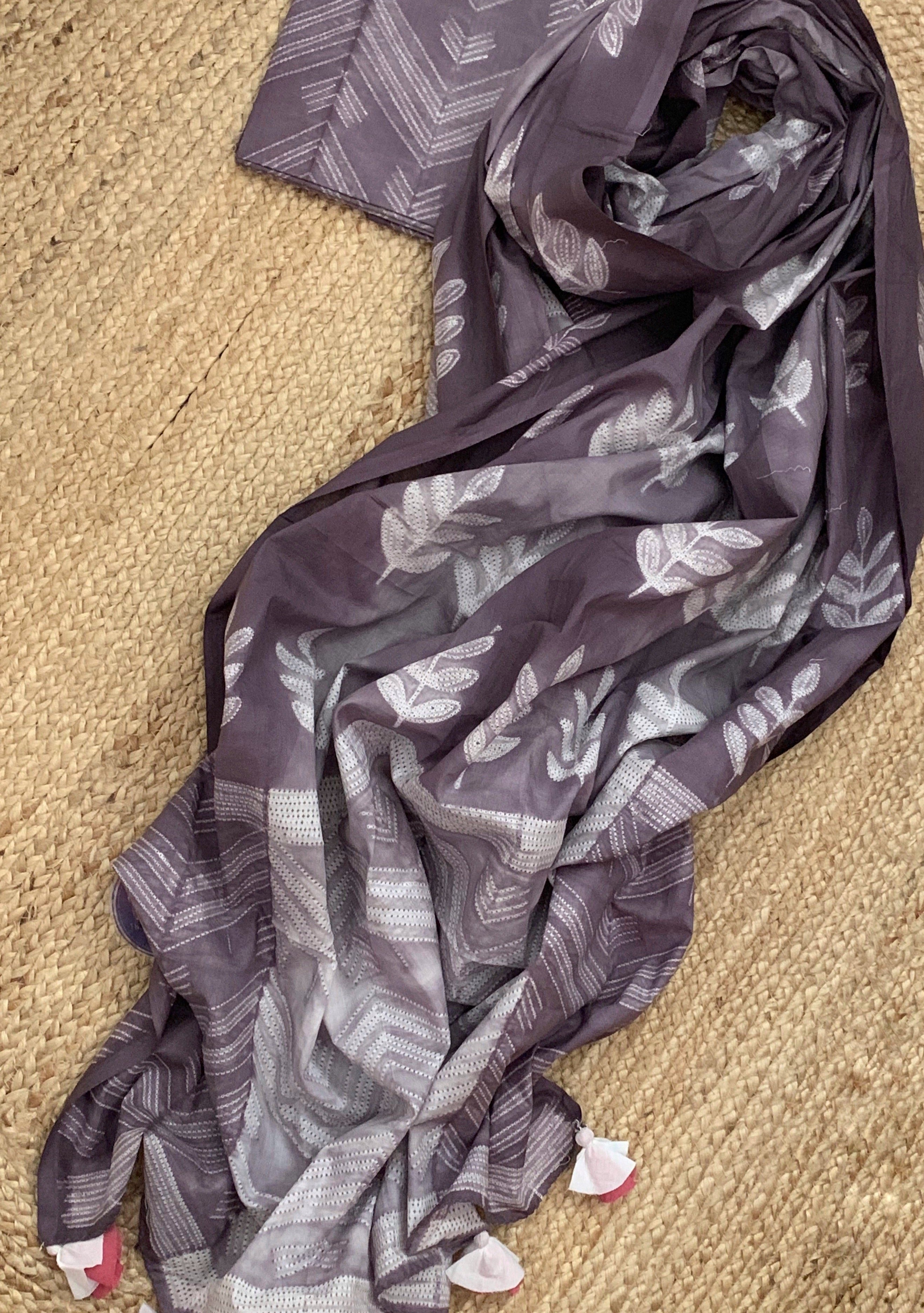 Handcrafted Shibori Kurta Dupatta Set