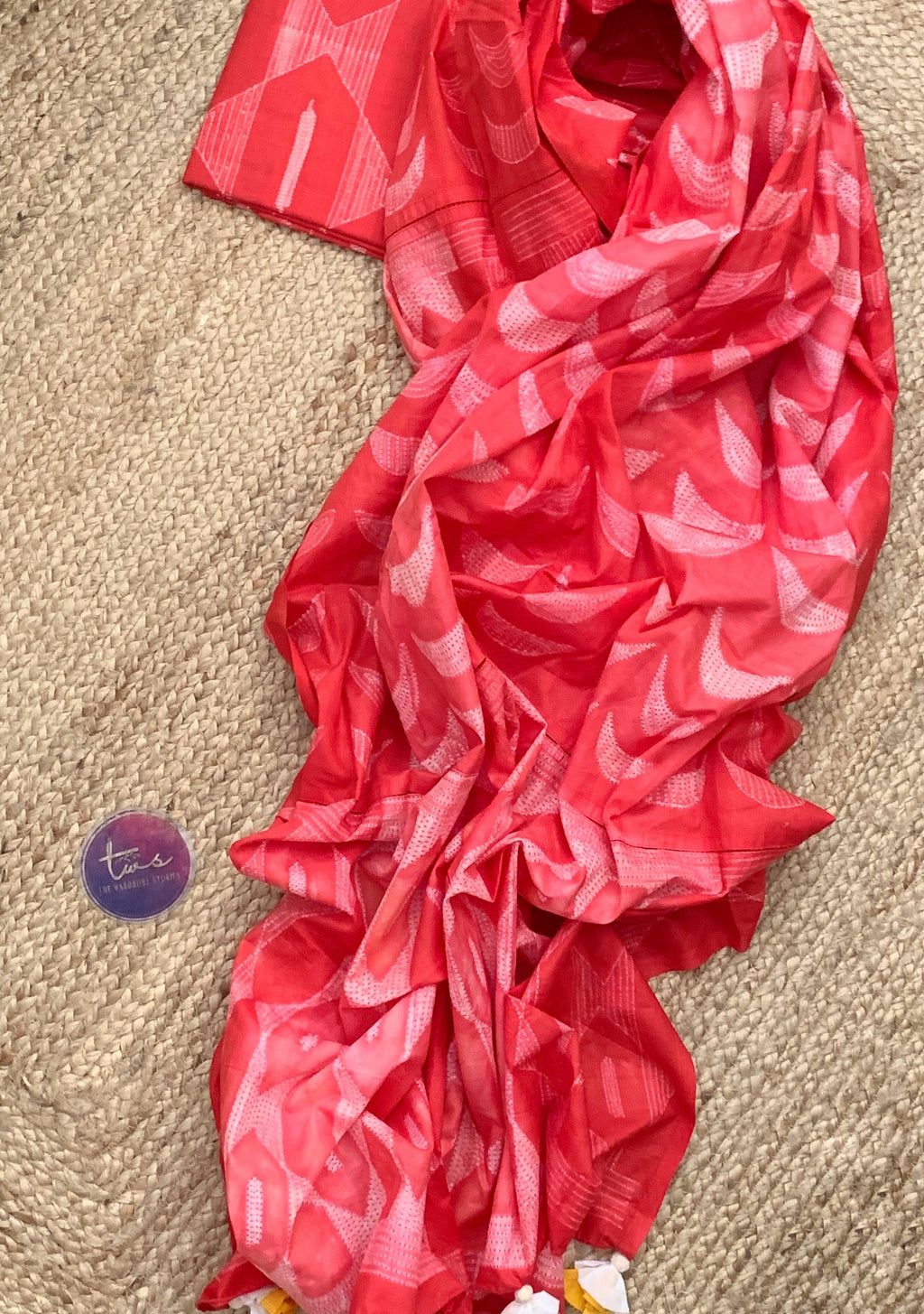 Handcrafted Shibori Kurta Dupatta Set