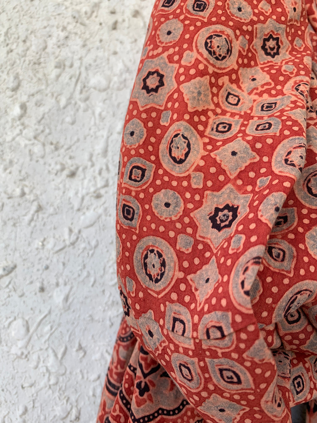 Handblock Ajrakh Dupatta