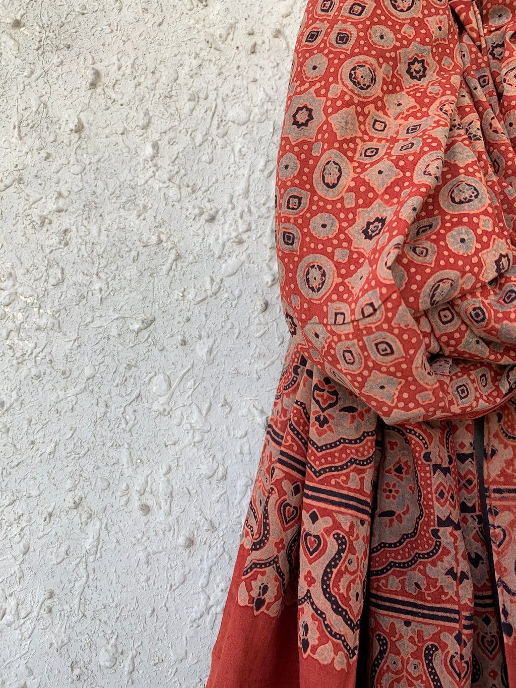 Handblock Ajrakh Dupatta