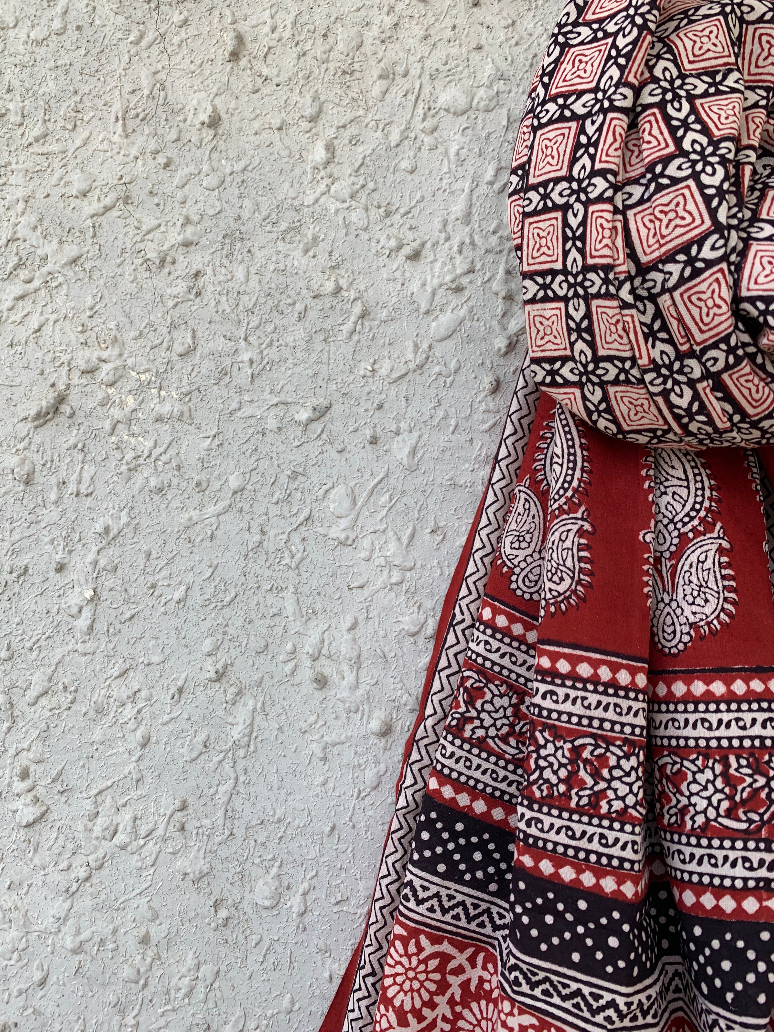 Handblock Bagh Dupatta