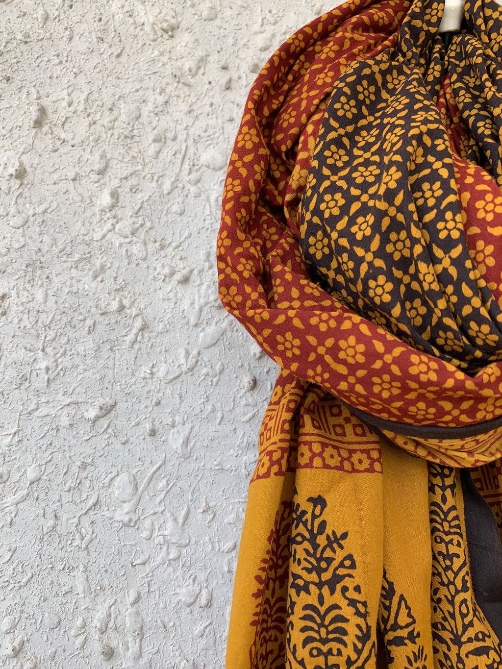 Handblock Bagh Dupatta
