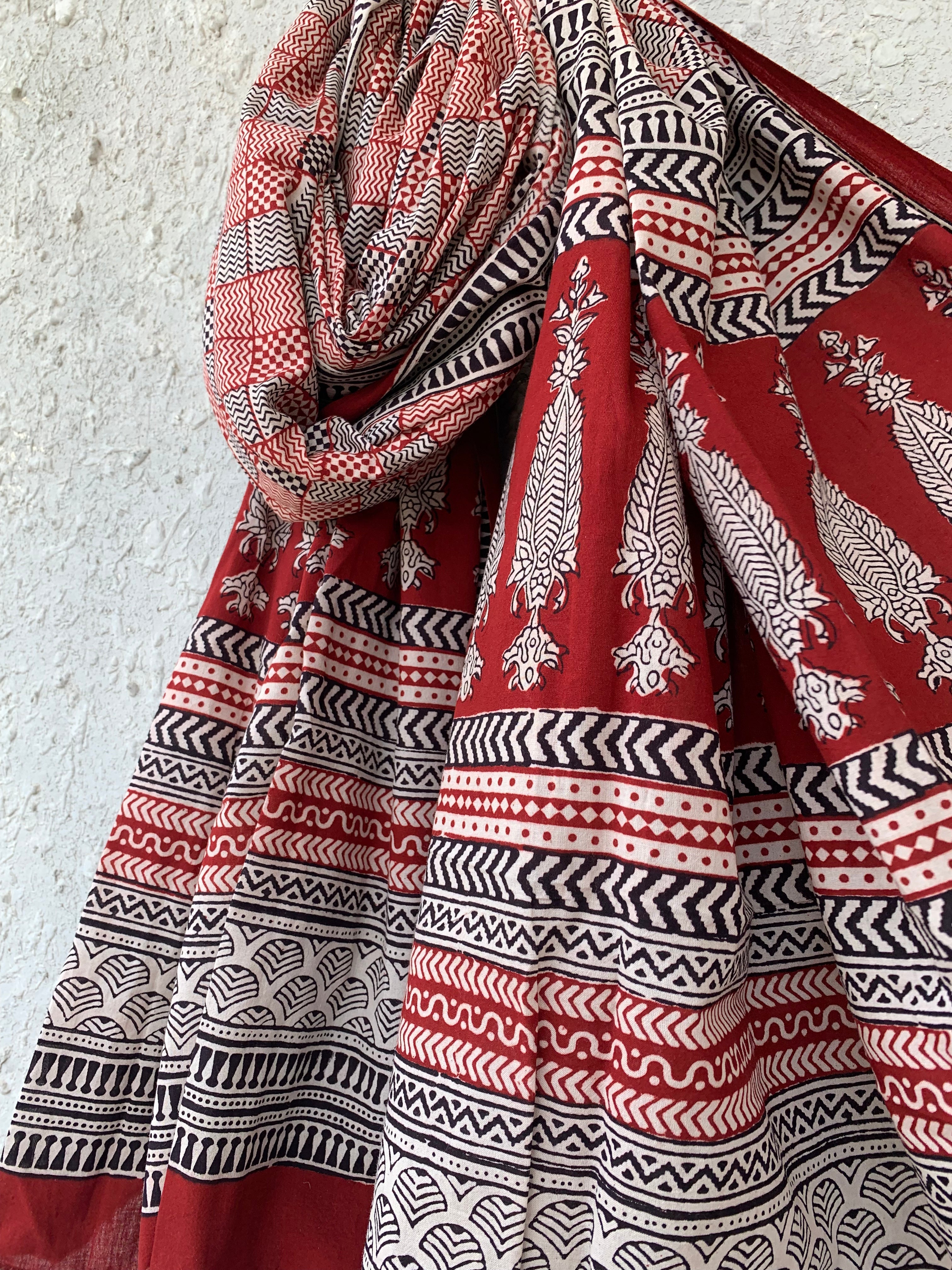 Handblock Bagh Dupatta