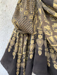 Modal silk Handblock Ajrakh Dupatta