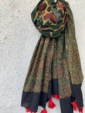 Handblock Ajrakh Dupatta