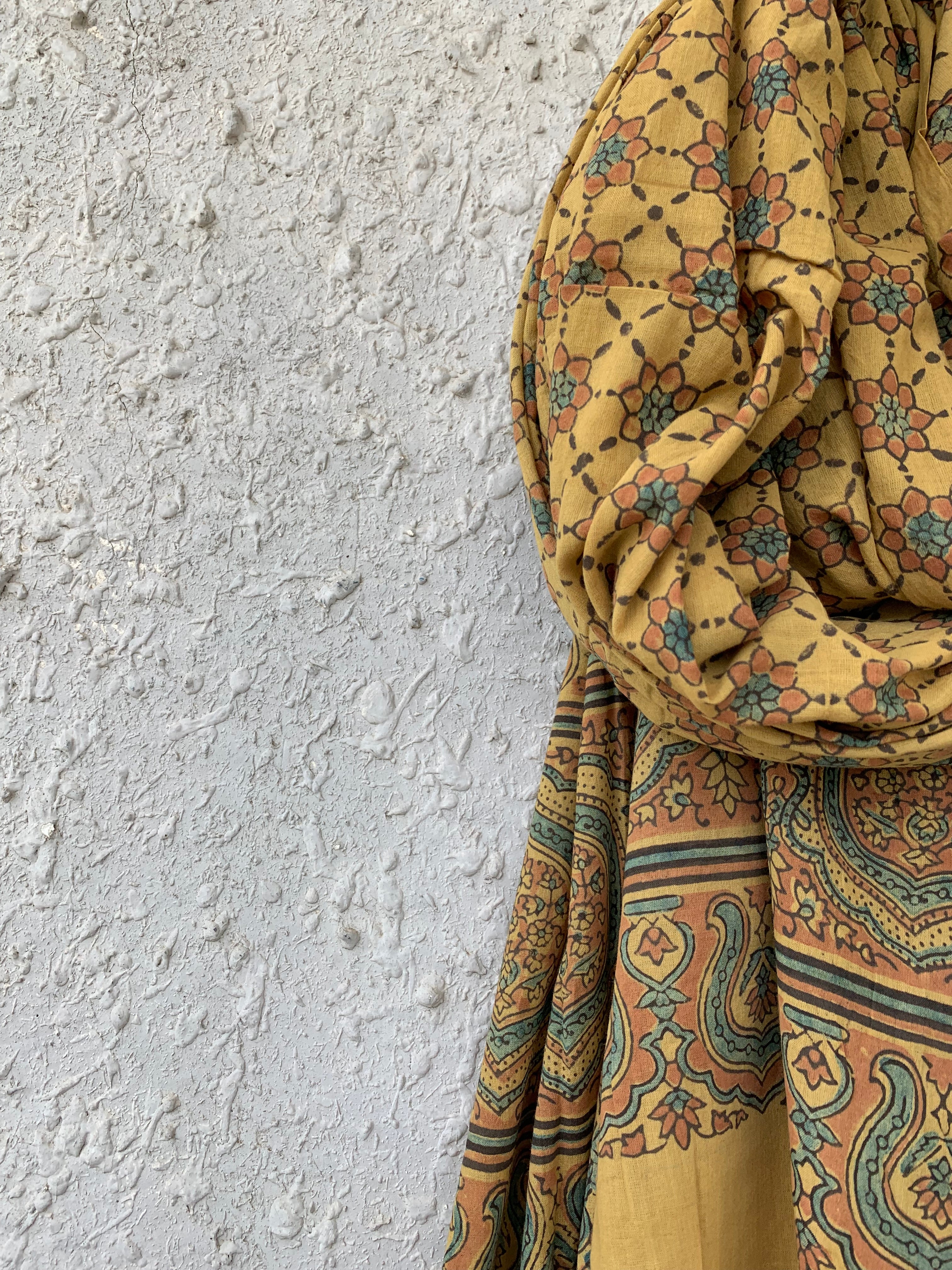 Handblock Ajrakh Dupatta